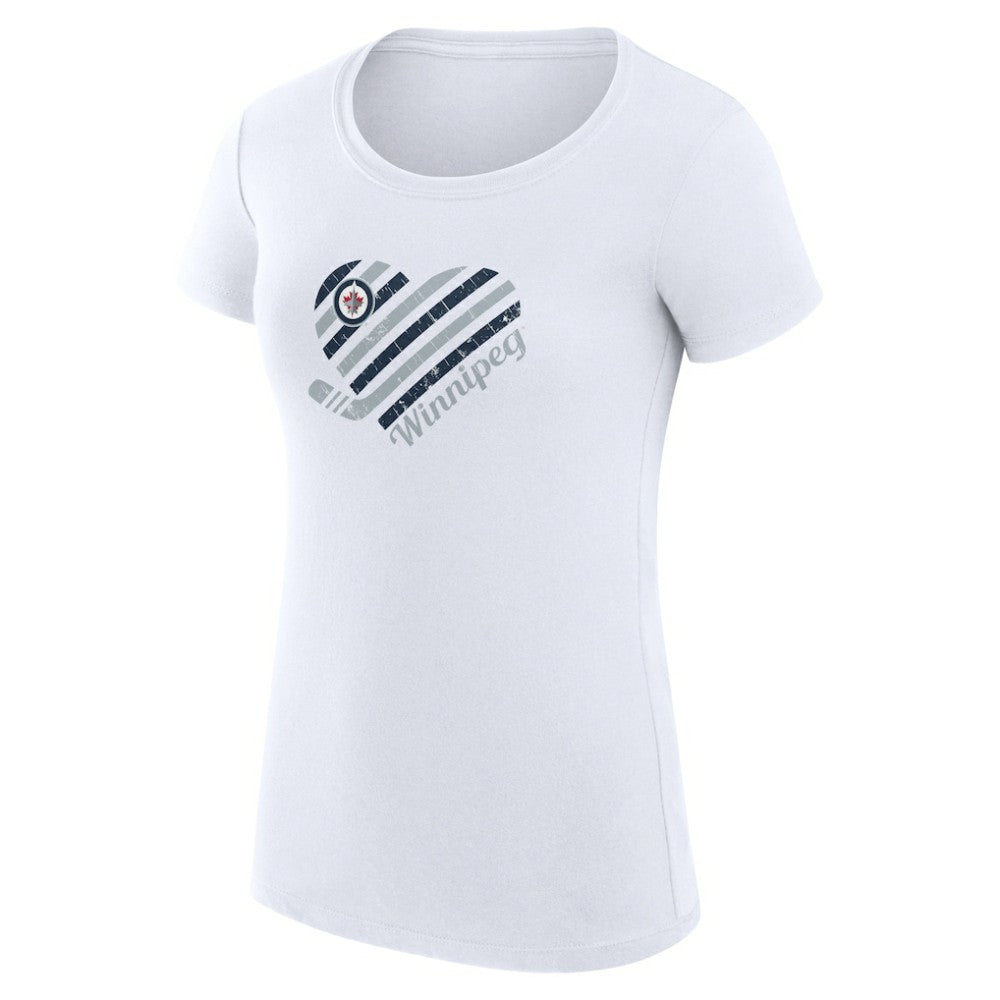Winnipeg Jets G-III 4Her by Carl Banks Women's Super-Slim Fit Lightweight Heart T-Shirt -  NHL T-shirts