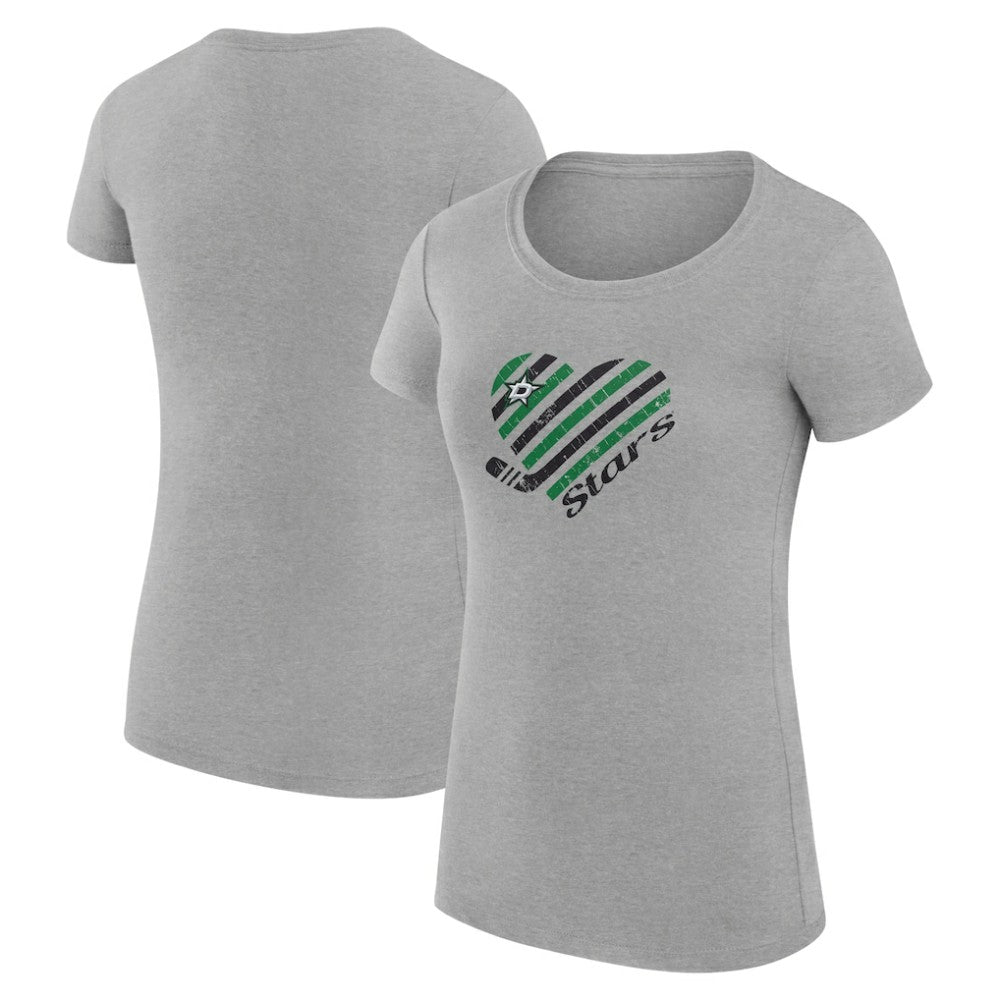 Dallas Stars G-III 4Her by Carl Banks Women's Super-Slim Fit Lightweight Heart T-Shirt -  NHL T-shirts