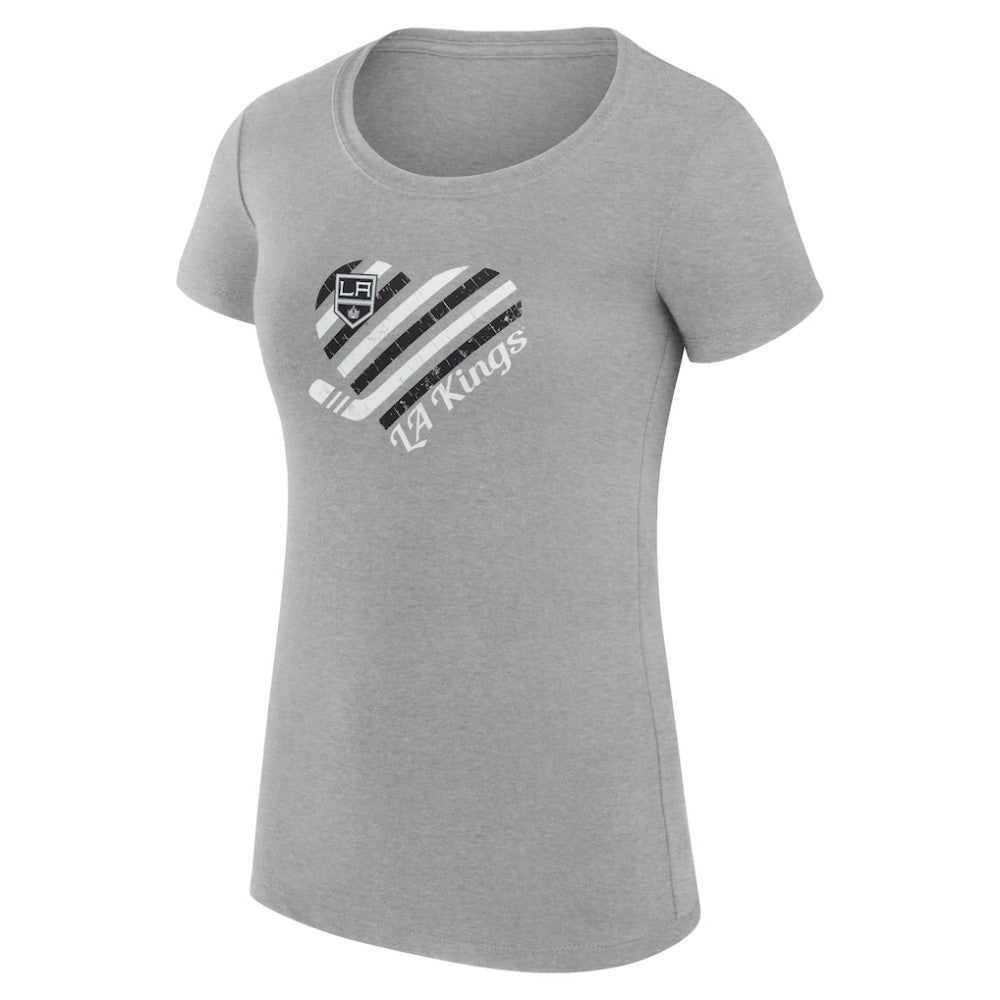 Los Angeles Kings G-III 4Her by Carl Banks Women's Super-Slim Fit Lightweight Heart T-Shirt -  NHL T-shirts