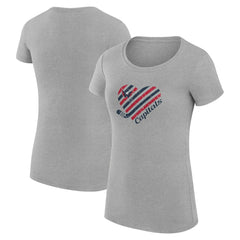 Washington Capitals G-III 4Her by Carl Banks Women's Super-Slim Fit Lightweight Heart T-Shirt -  NHL T-shirts