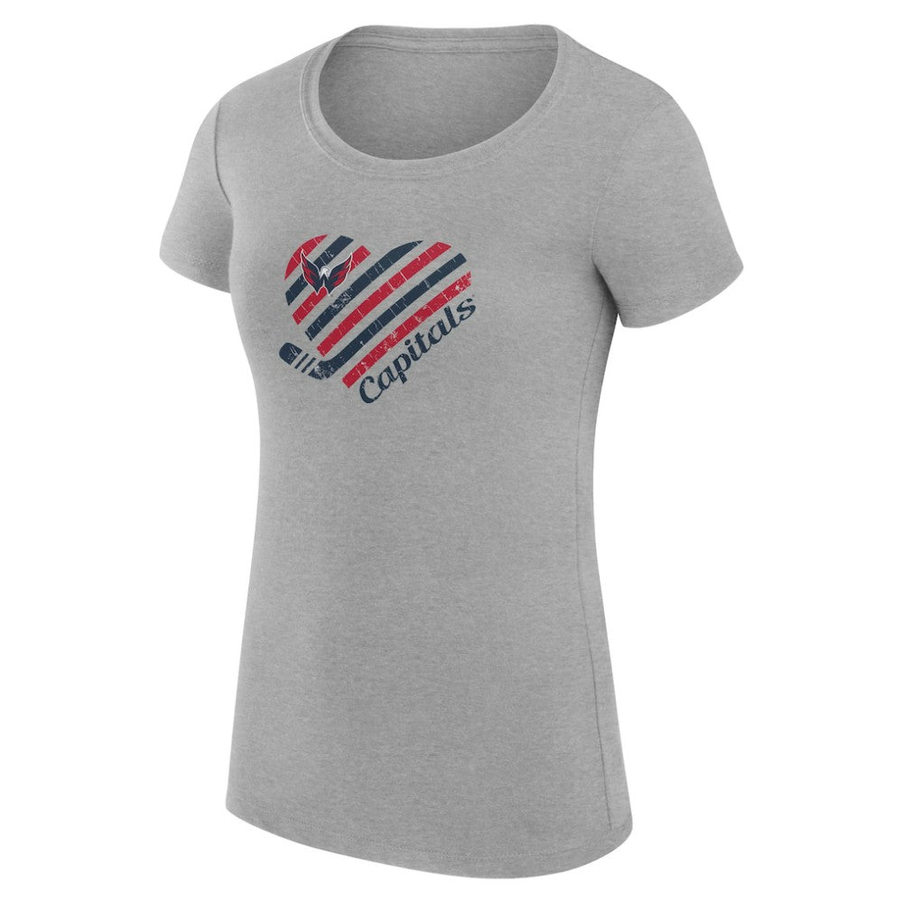 Washington Capitals G-III 4Her by Carl Banks Women's Super-Slim Fit Lightweight Heart T-Shirt -  NHL T-shirts
