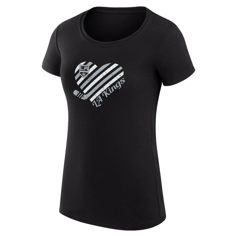 Los Angeles Kings G-III 4Her by Carl Banks Women's Super-Slim Fit Lightweight Heart T-Shirt -  NHL T-shirts
