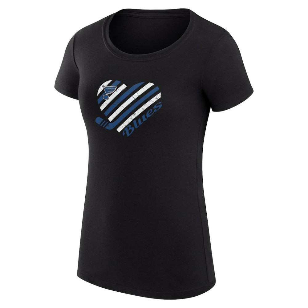 St. Louis Blues G-III 4Her by Carl Banks Women's Super-Slim Fit Lightweight Heart T-Shirt -  NHL T-shirts