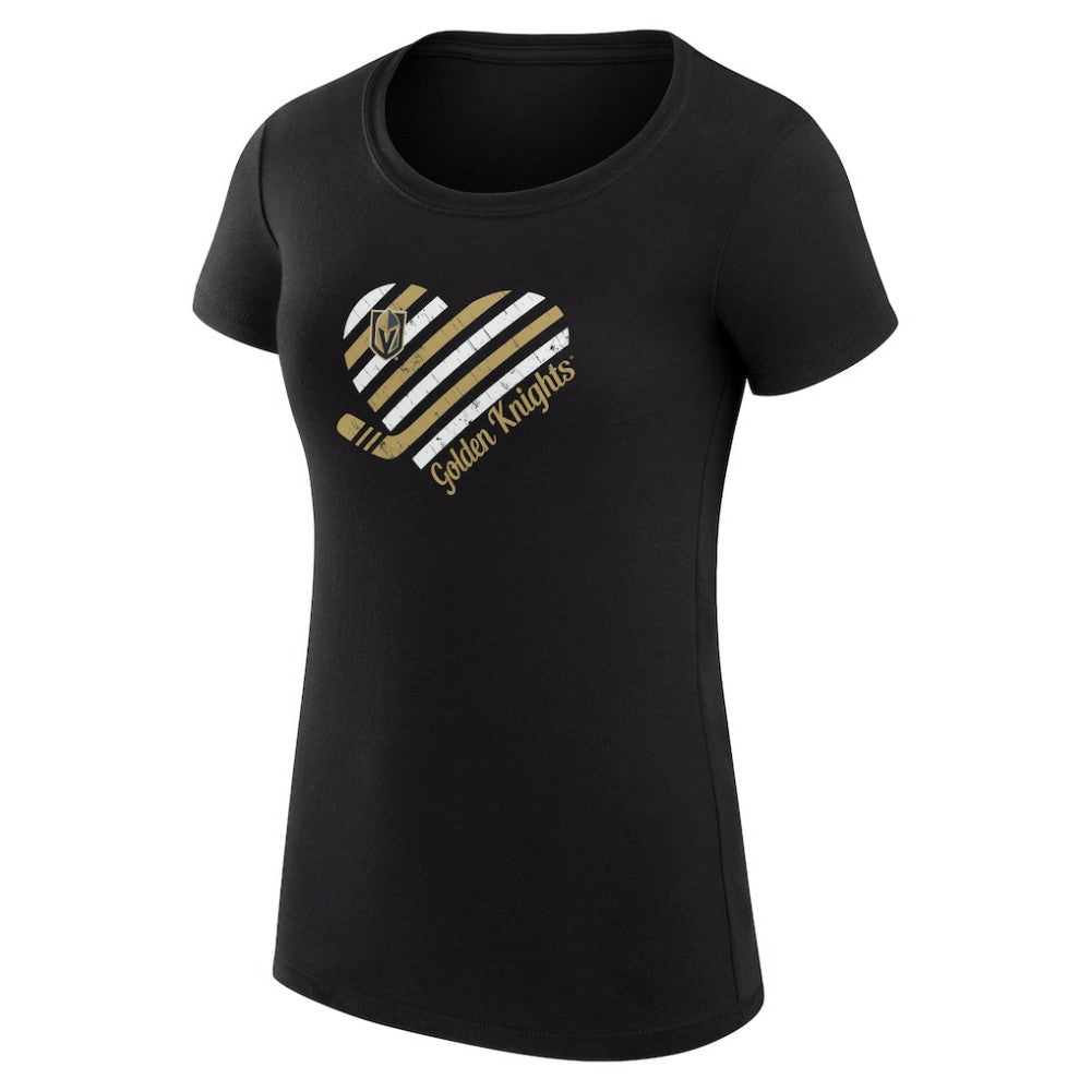 Vegas Golden Knights G-III 4Her by Carl Banks Women's Super-Slim Fit Lightweight Heart T-Shirt -  NHL T-shirts