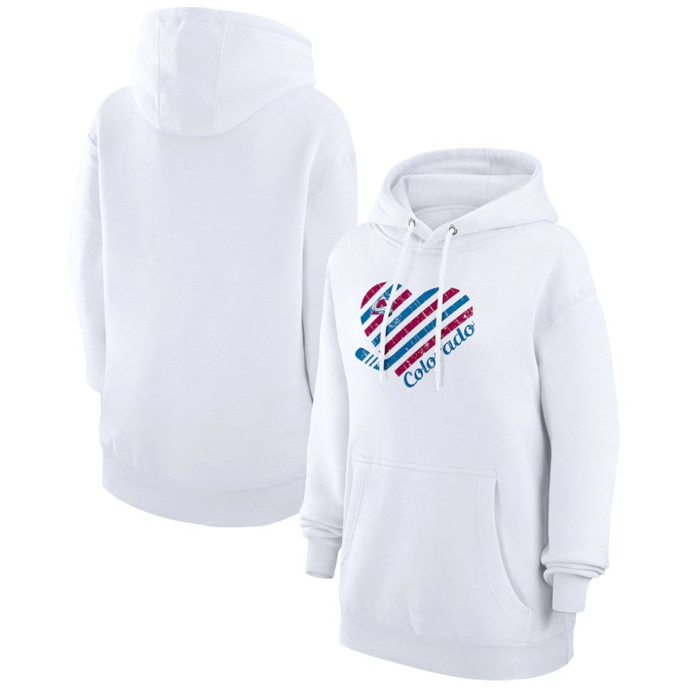 Colorado Avalanche G-III 4Her by Carl Banks Women's Heart Pullover Hoodie -  NHL Hoodies