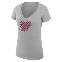 Florida Panthers G-III 4Her by Carl Banks Women's Super-Slim Fit Lightweight Heart V-Neck T-Shirt -  NHL T-shirts