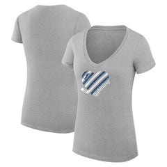 Tampa Bay Lightning G-III 4Her by Carl Banks Women's Super-Slim Fit Lightweight Heart V-Neck T-Shirt -  NHL T-shirts