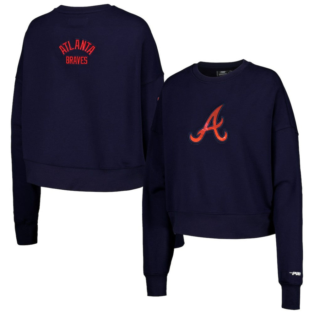 Atlanta Braves Pro Standard Women's Painted Sky Pullover Sweatshirt - MLB Pullover