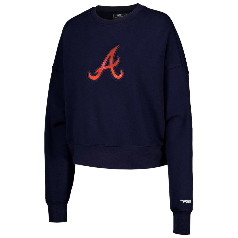 Atlanta Braves Pro Standard Women's Painted Sky Pullover Sweatshirt - MLB Pullover