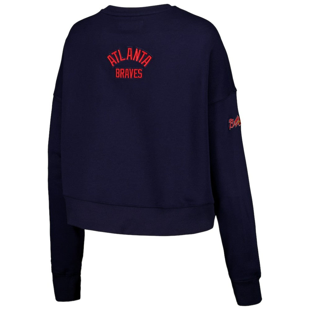 Atlanta Braves Pro Standard Women's Painted Sky Pullover Sweatshirt - MLB Pullover