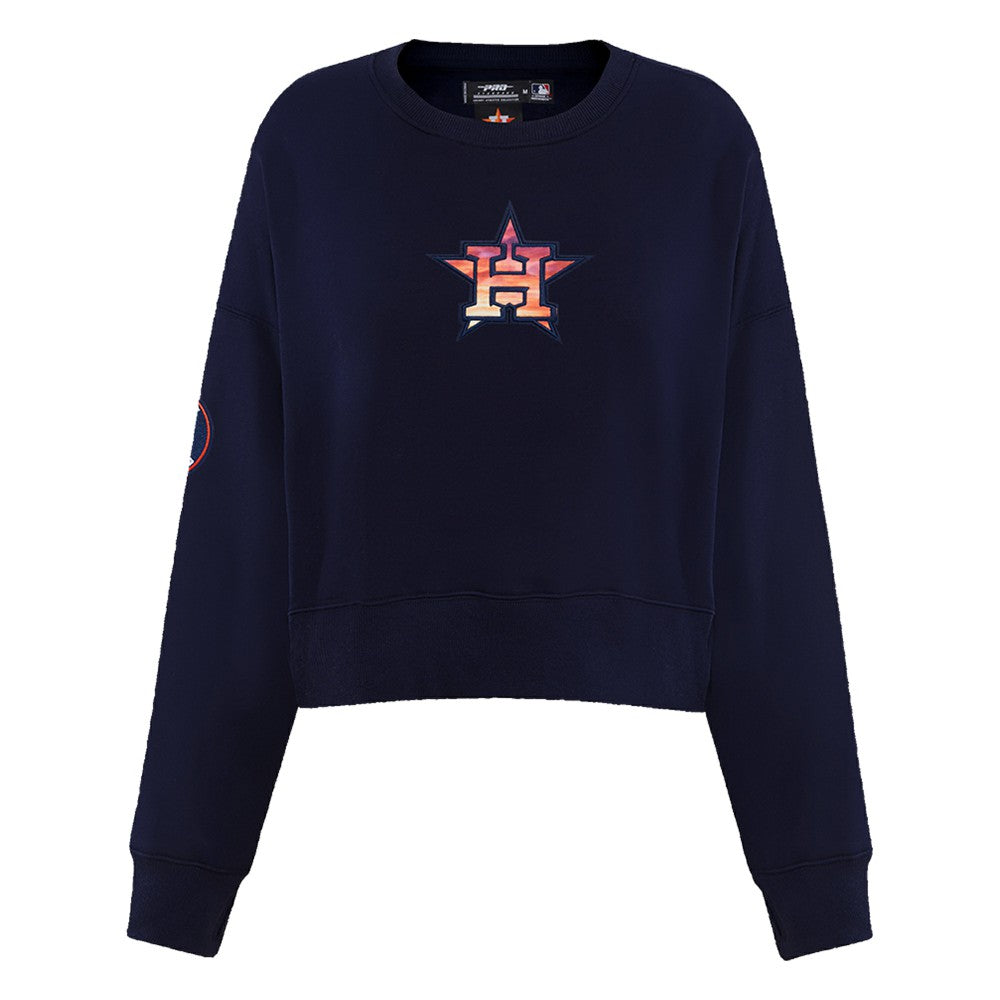 Houston Astros Pro Standard Women's Painted Sky Pullover Sweatshirt - MLB Pullover