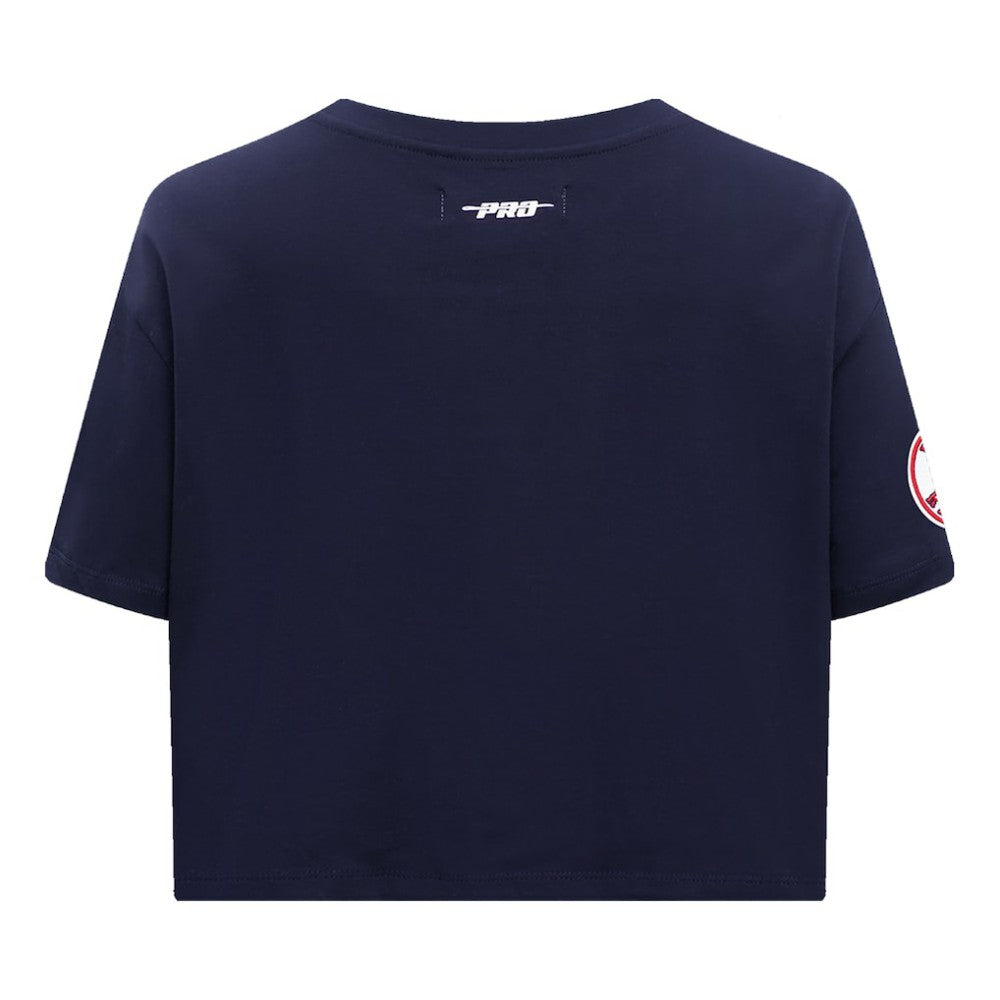 Boston Red Sox Pro Standard Women's Painted Sky Boxy Cropped T-Shirt - MLB T-shirts