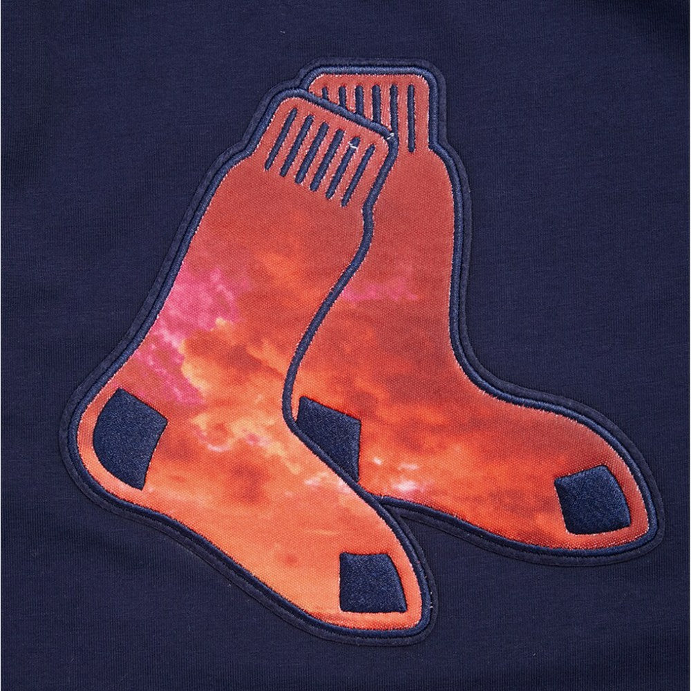 Boston Red Sox Pro Standard Women's Painted Sky Boxy Cropped T-Shirt - MLB T-shirts