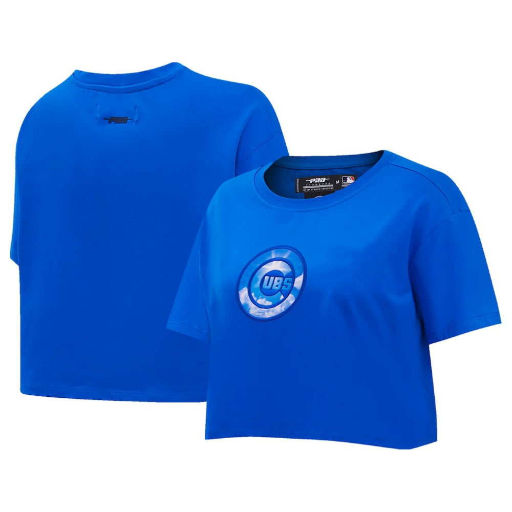 Chicago Cubs Pro Standard Women's Painted Sky Boxy Cropped T-Shirt - MLB T-shirts