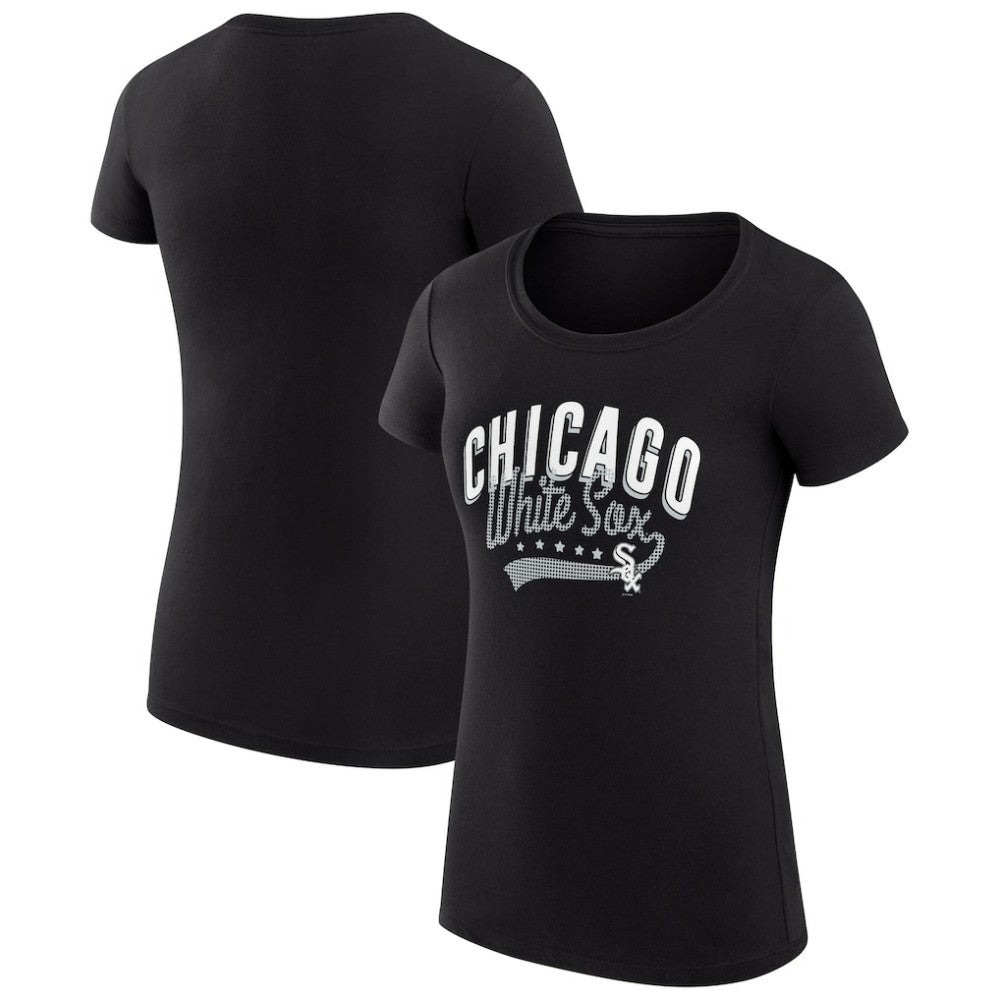 Chicago White Sox G-III 4Her by Carl Banks Women's Super-Slim Fit Lightweight Filigree Team T-Shirt - MLB T-shirts
