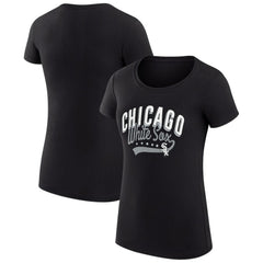 Chicago White Sox G-III 4Her by Carl Banks Women's Super-Slim Fit Lightweight Filigree Team T-Shirt - MLB T-shirts