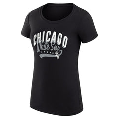 Chicago White Sox G-III 4Her by Carl Banks Women's Super-Slim Fit Lightweight Filigree Team T-Shirt - MLB T-shirts