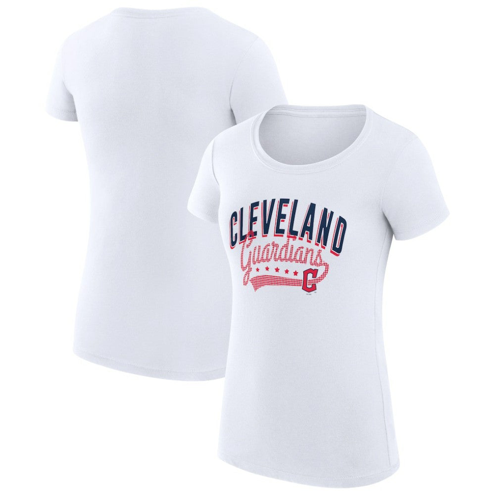 Cleveland Guardians G-III 4Her by Carl Banks Women's Super-Slim Fit Lightweight Filigree Team T-Shirt - MLB T-shirts