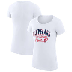 Cleveland Guardians G-III 4Her by Carl Banks Women's Super-Slim Fit Lightweight Filigree Team T-Shirt - MLB T-shirts