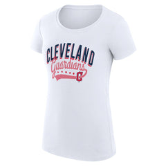 Cleveland Guardians G-III 4Her by Carl Banks Women's Super-Slim Fit Lightweight Filigree Team T-Shirt - MLB T-shirts