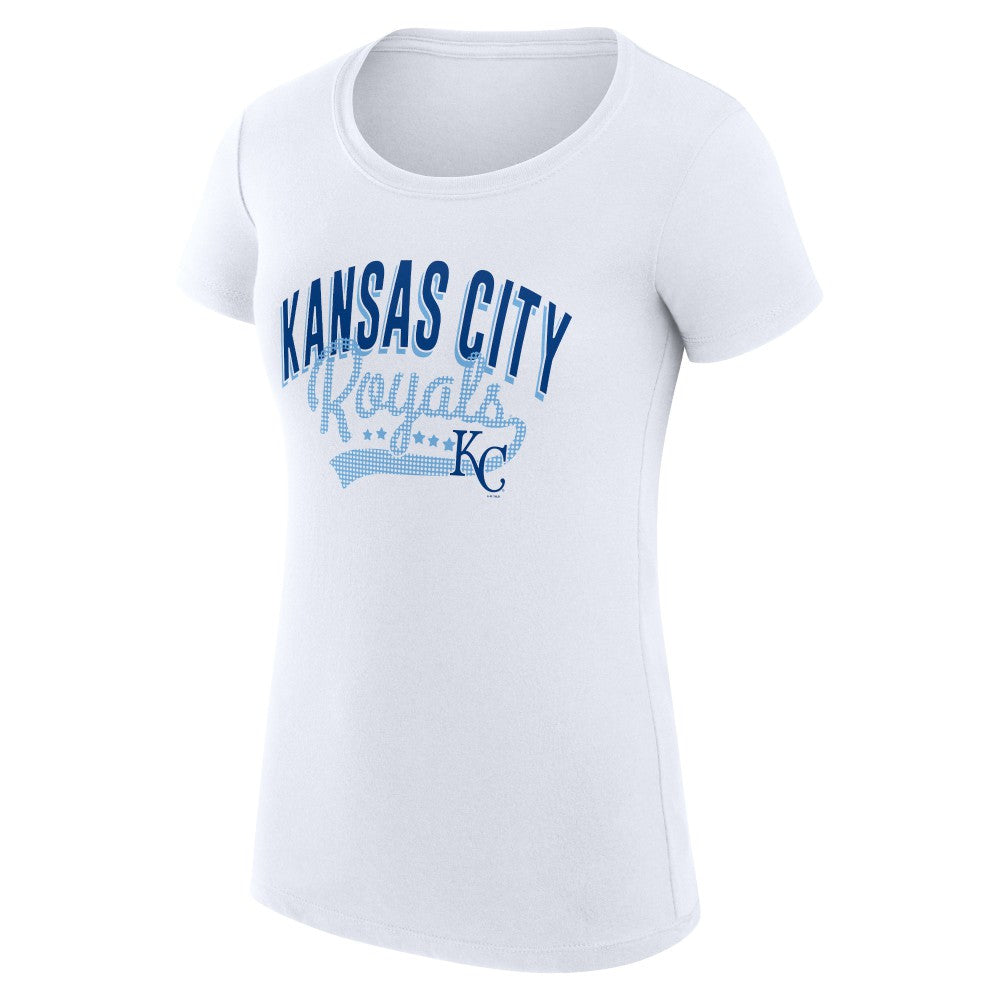 Kansas City Royals G-III 4Her by Carl Banks Women's Super-Slim Fit Lightweight Filigree Team T-Shirt - MLB T-shirts