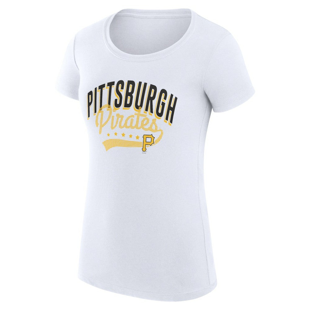 Pittsburgh Pirates G-III 4Her by Carl Banks Women's Super-Slim Fit Lightweight Filigree Team T-Shirt - MLB T-shirts