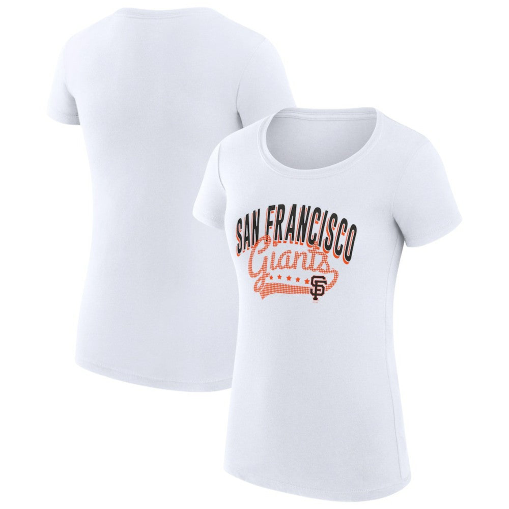 San Francisco Giants G-III 4Her by Carl Banks Women's Super-Slim Fit Lightweight Filigree Team T-Shirt - MLB T-shirts