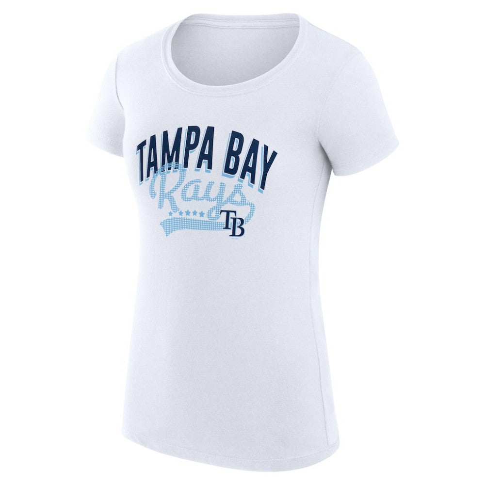 Tampa Bay Rays G-III 4Her by Carl Banks Women's Super-Slim Fit Lightweight Filigree Team T-Shirt - MLB T-shirts