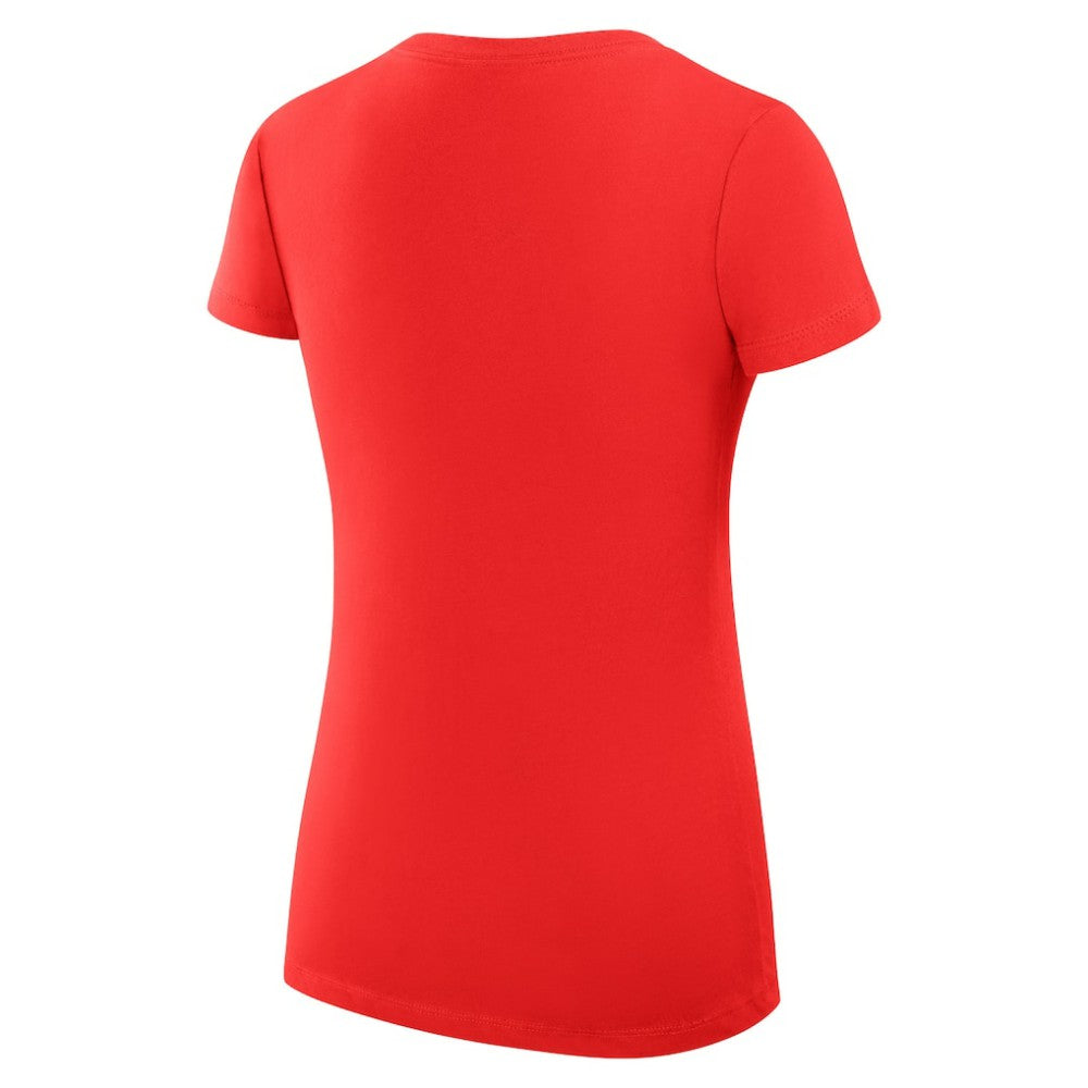 Cleveland Guardians G-III 4Her by Carl Banks Women's Super-Slim Fit Lightweight Filigree Team V-Neck T-Shirt - MLB T-shirts