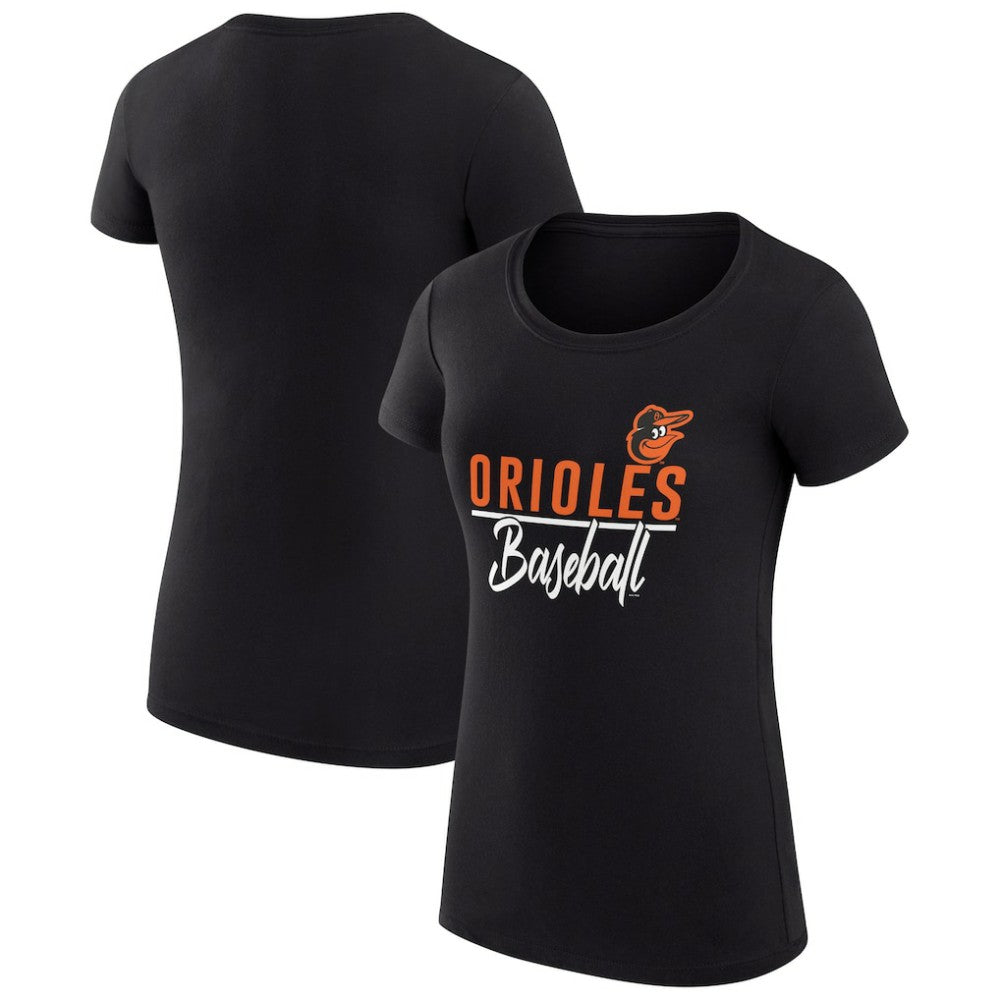 Baltimore Orioles G-III 4Her by Carl Banks Women's Super-Slim Fit Lightweight Team Graphic T-Shirt - MLB T-shirts