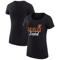 Baltimore Orioles G-III 4Her by Carl Banks Women's Super-Slim Fit Lightweight Team Graphic T-Shirt - MLB T-shirts