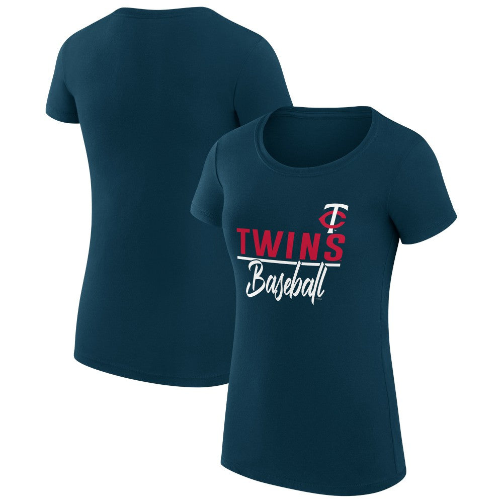 Minnesota Twins G-III 4Her by Carl Banks Women's Super-Slim Fit Lightweight Team Graphic T-Shirt - MLB T-shirts