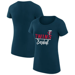 Minnesota Twins G-III 4Her by Carl Banks Women's Super-Slim Fit Lightweight Team Graphic T-Shirt - MLB T-shirts