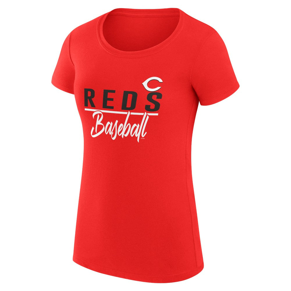 Cincinnati Reds G-III 4Her by Carl Banks Women's Super-Slim Fit Lightweight Team Graphic T-Shirt - MLB T-shirts