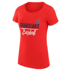 Cleveland Guardians G-III 4Her by Carl Banks Women's Super-Slim Fit Lightweight Team Graphic T-Shirt - MLB T-shirts