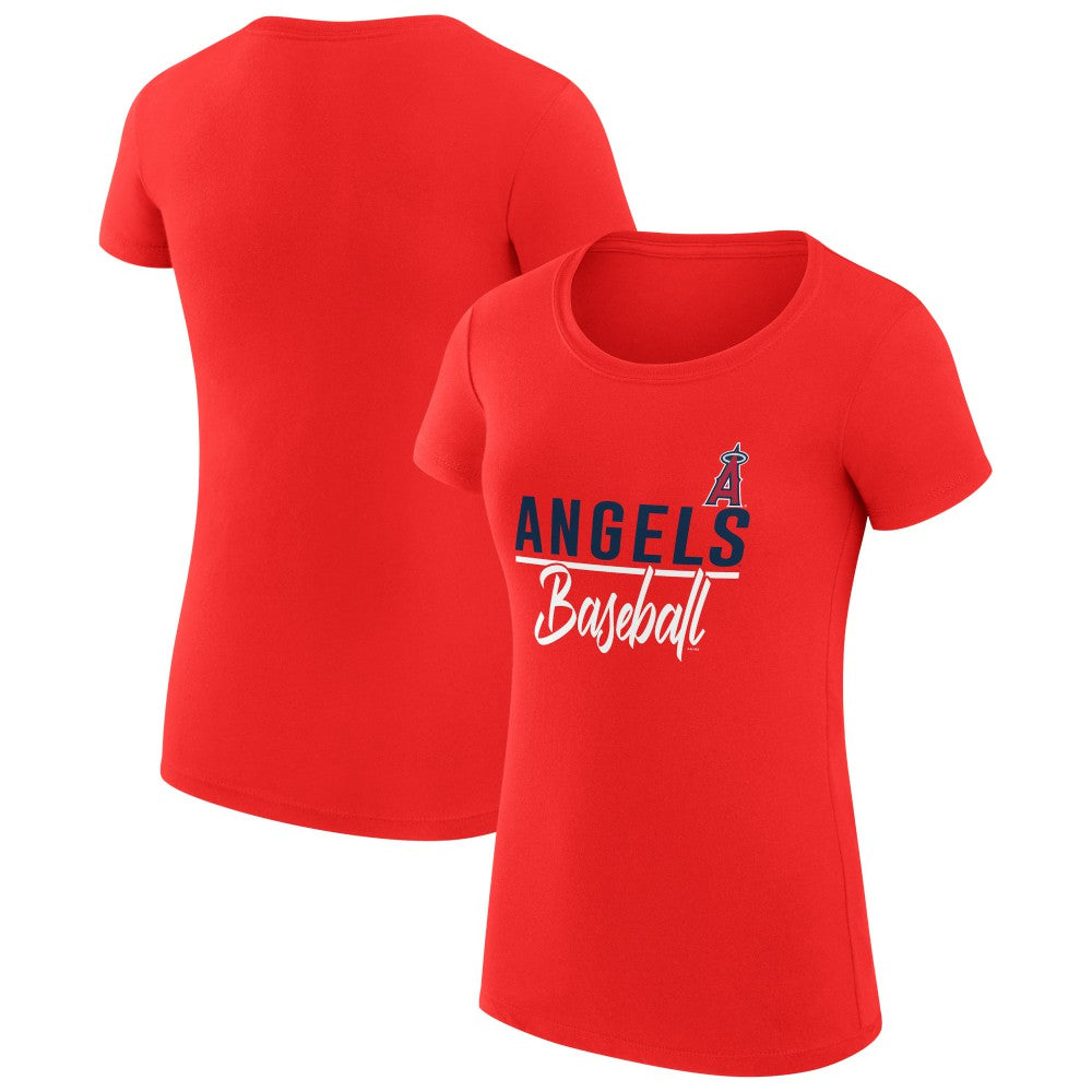 Los Angeles Angels G-III 4Her by Carl Banks Women's Super-Slim Fit Lightweight Team Graphic T-Shirt - MLB T-shirts