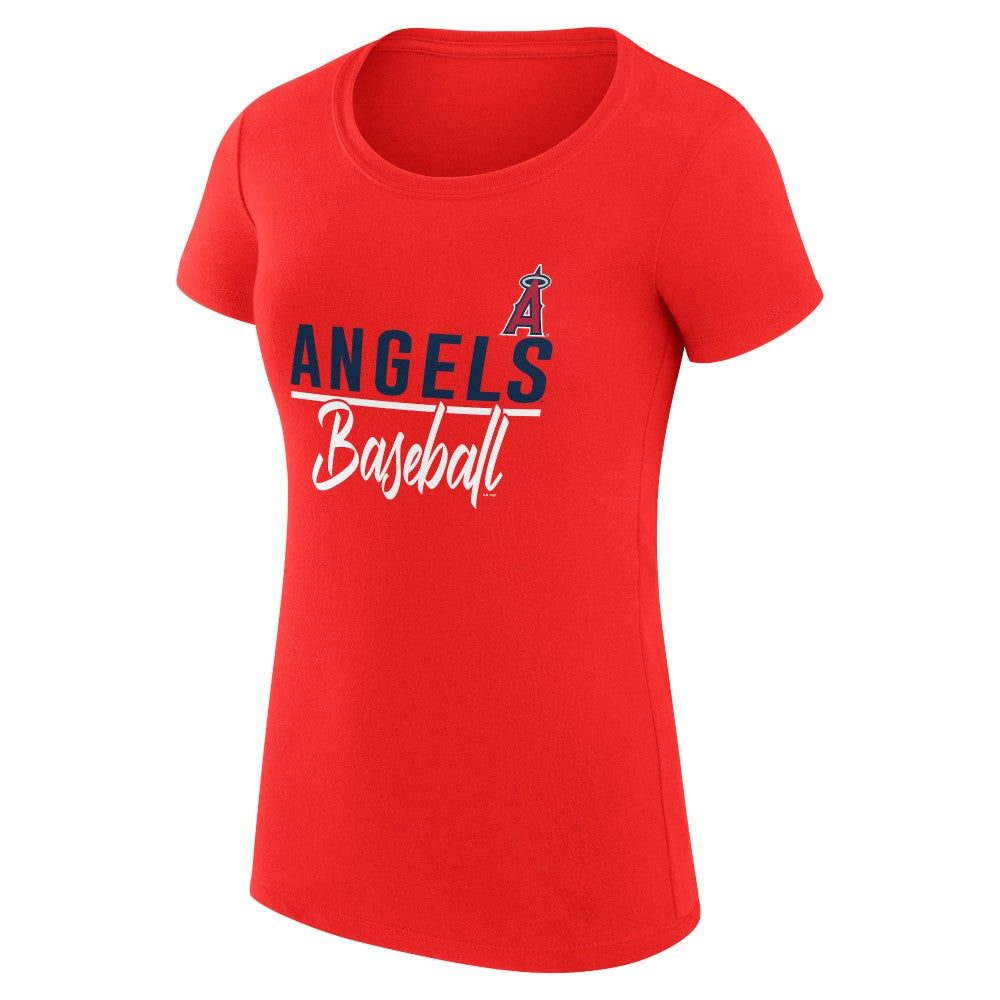 Los Angeles Angels G-III 4Her by Carl Banks Women's Super-Slim Fit Lightweight Team Graphic T-Shirt - MLB T-shirts