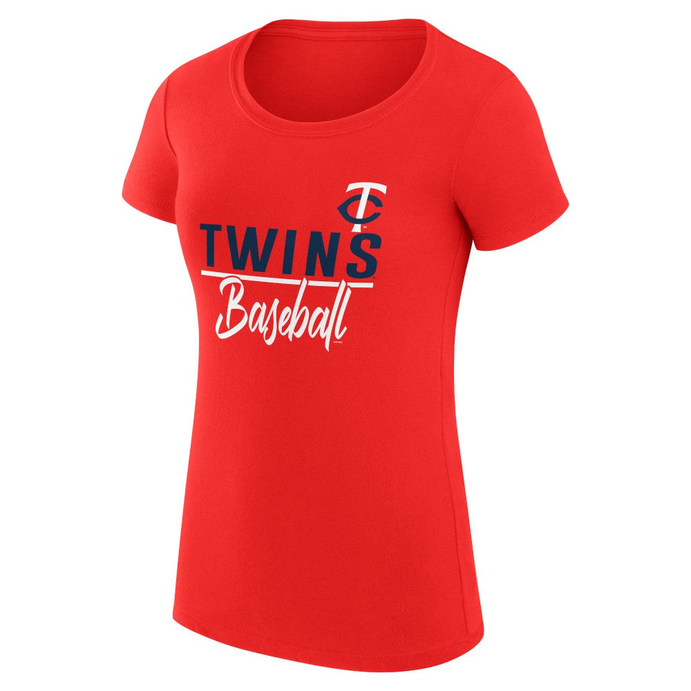 Minnesota Twins G-III 4Her by Carl Banks Women's Super-Slim Fit Lightweight Team Graphic T-Shirt - MLB T-shirts