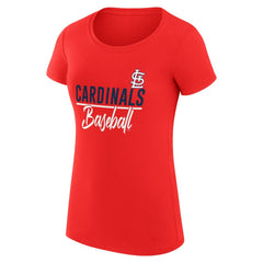 St. Louis Cardinals G-III 4Her by Carl Banks Women's Super-Slim Fit Lightweight Team Graphic T-Shirt - MLB T-shirts