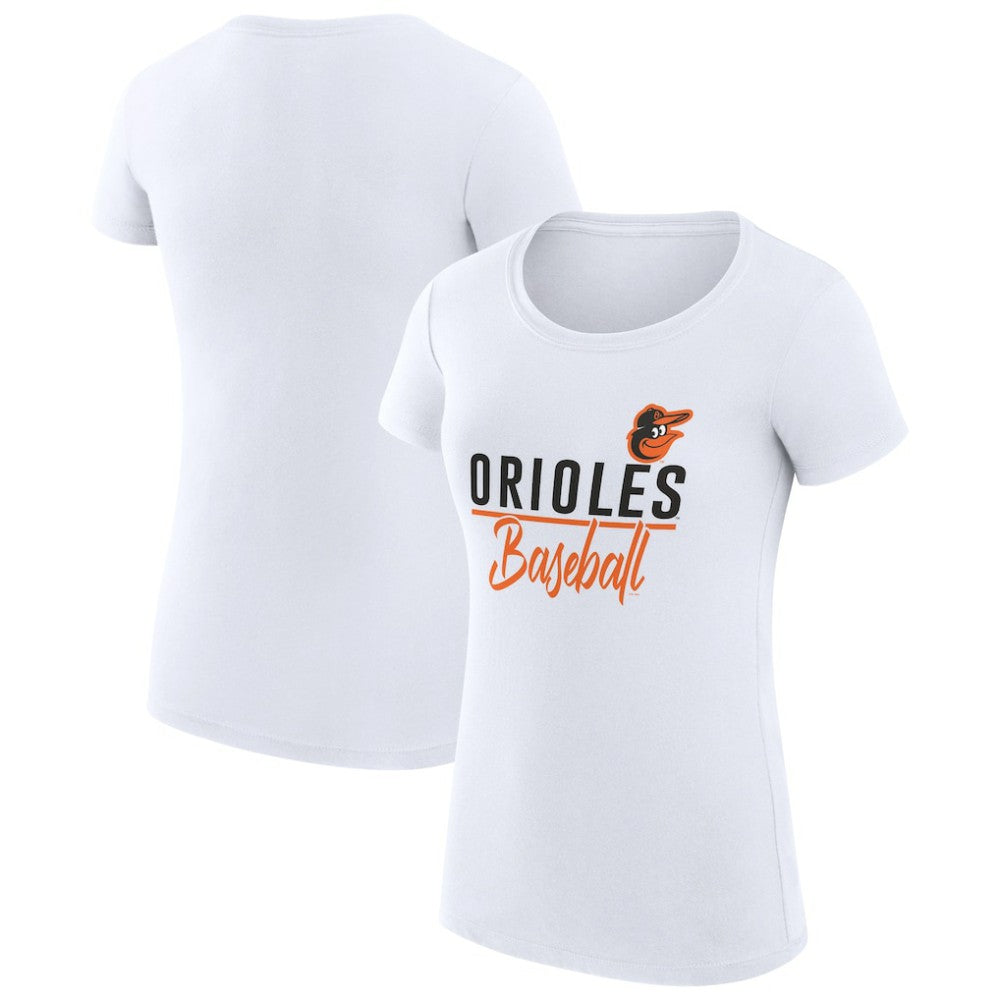 Baltimore Orioles G-III 4Her by Carl Banks Women's Super-Slim Fit Lightweight Team Graphic T-Shirt - MLB T-shirts