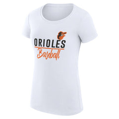 Baltimore Orioles G-III 4Her by Carl Banks Women's Super-Slim Fit Lightweight Team Graphic T-Shirt - MLB T-shirts