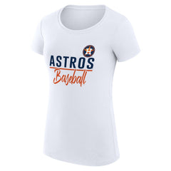 Houston Astros G-III 4Her by Carl Banks Women's Super-Slim Fit Lightweight Team Graphic T-Shirt - MLB T-shirts