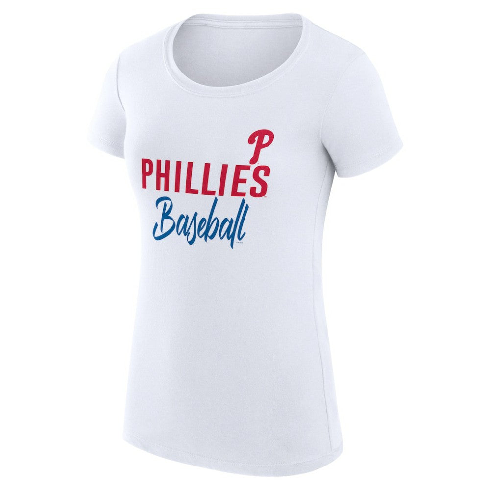 Philadelphia Phillies G-III 4Her by Carl Banks Women's Super-Slim Fit Lightweight Team Graphic T-Shirt - MLB T-shirts