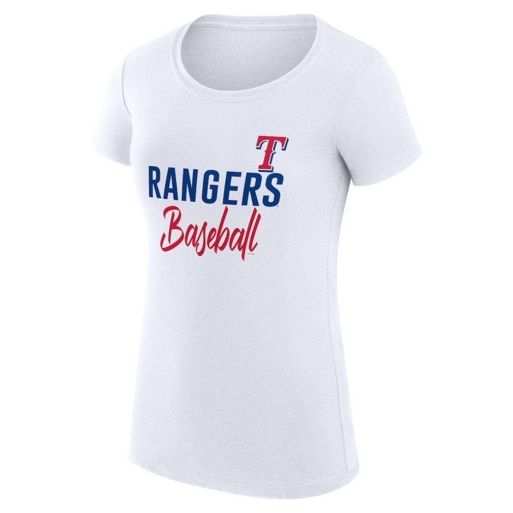 Texas Rangers G-III 4Her by Carl Banks Women's Super-Slim Fit Lightweight Team Graphic T-Shirt - MLB T-shirts