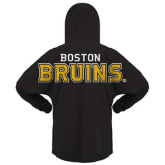 Boston Bruins Fanatics Women's Jersey Lace-Up V-Neck Long Sleeve Hoodie T-Shirt -  NHL T-shirts
