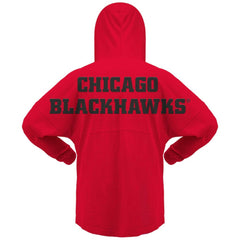 Chicago Blackhawks Fanatics Women's Jersey Lace-Up V-Neck Long Sleeve Hoodie T-Shirt -  NHL T-shirts