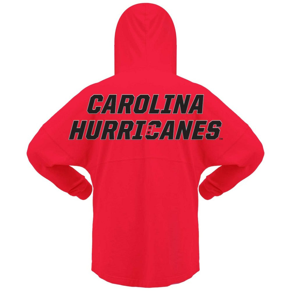 Carolina Hurricanes Fanatics Women's Jersey Lace-Up V-Neck Long Sleeve Hoodie T-Shirt -  NHL T-shirts