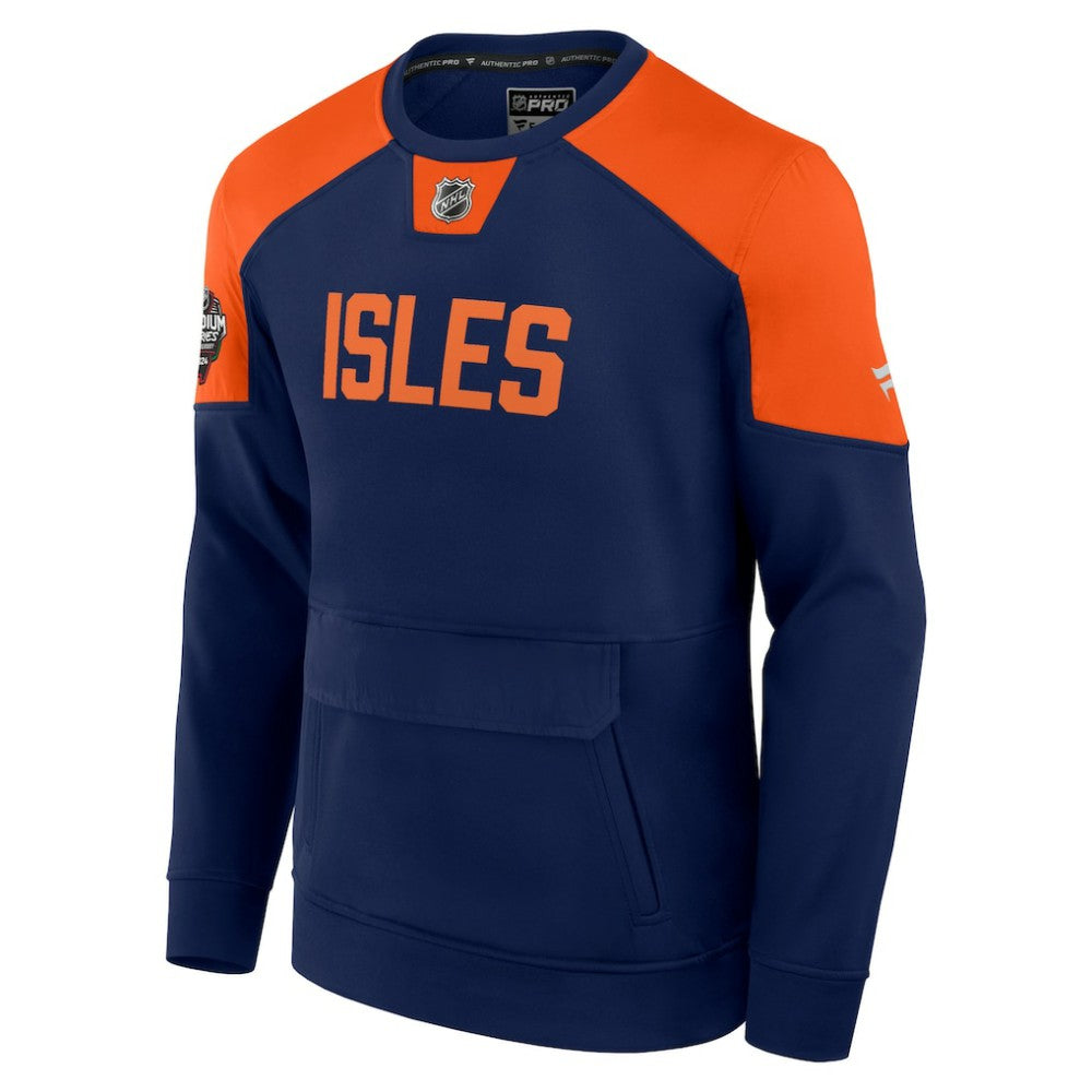 New York Islanders Fanatics 2024 NHL Stadium Series Authentic Pro Fleece Logo Pullover Sweatshirt -  NHL Sweatshirts