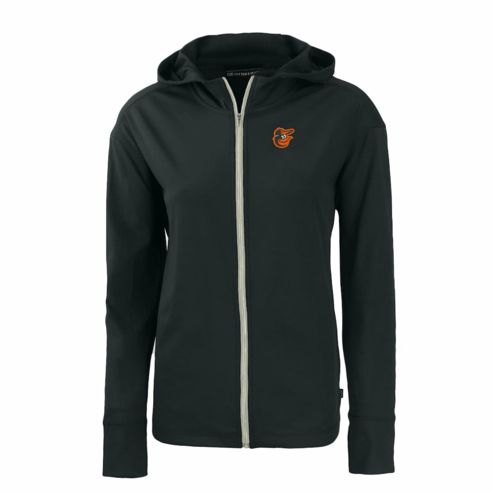 Baltimore Orioles Cutter & Buck Women's Daybreak Eco Recycled Full-Zip Hoodie - MLB Hoodies
