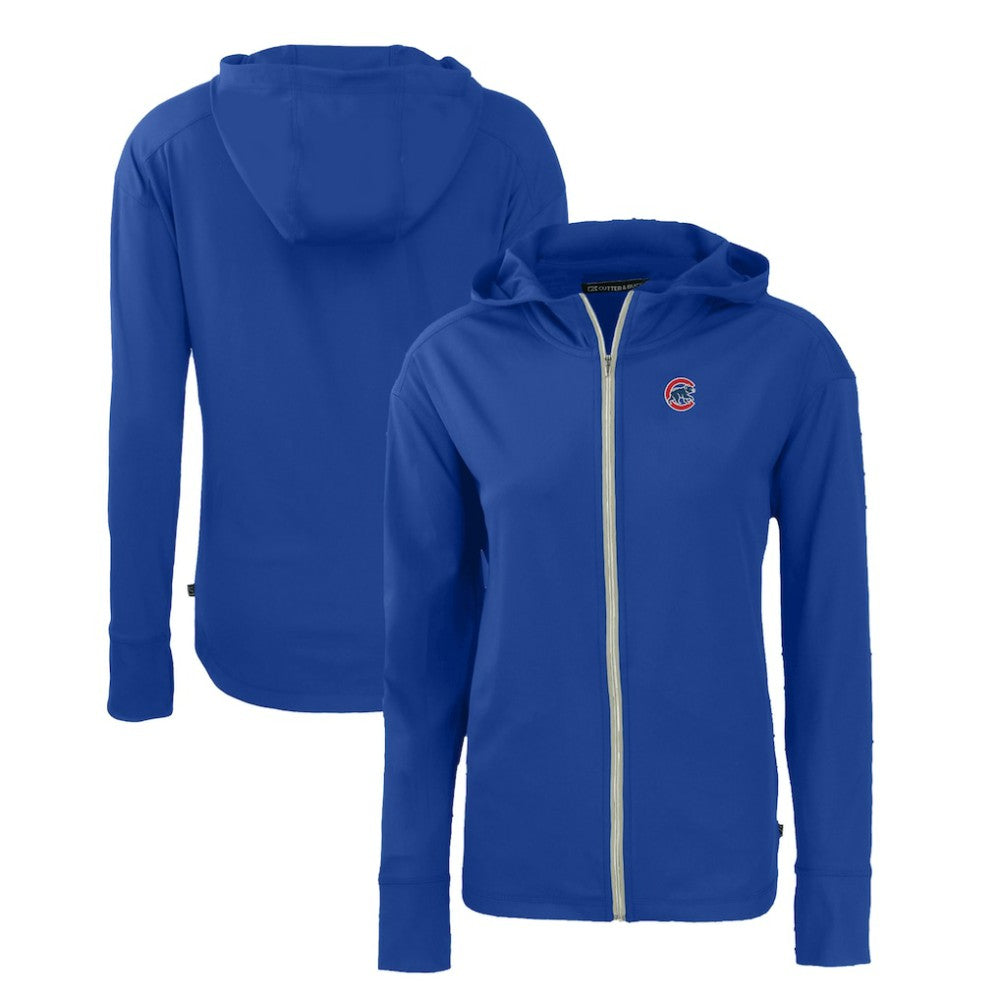 Chicago Cubs Cutter & Buck Women's Daybreak Eco Recycled Full-Zip Hoodie - MLB Hoodies